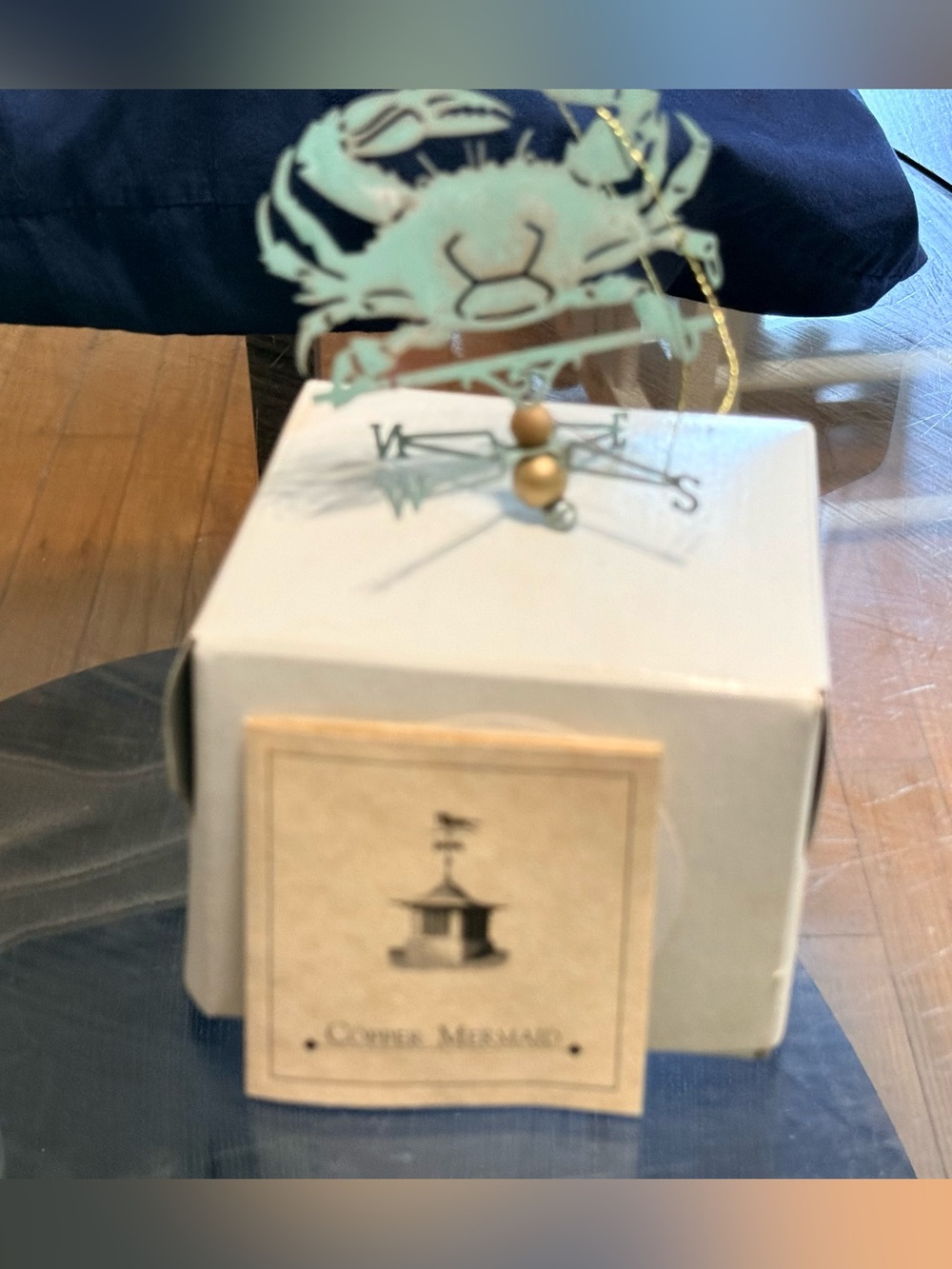 NEW.... Crab Ornament, Made of Copper, Made by Copper Mermaid - ‘Crab' - Picture 4 of 7